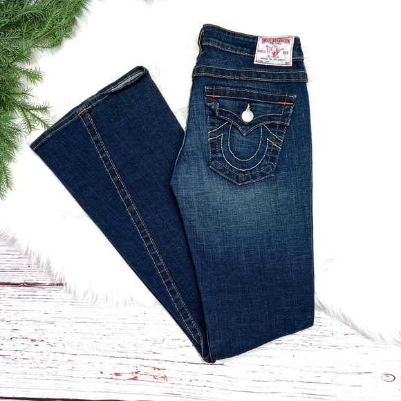 True Religion Denim - NWOT |•TRUE RELIGION•| Joey Signature Twist Low Rise Flare Leg Jeans